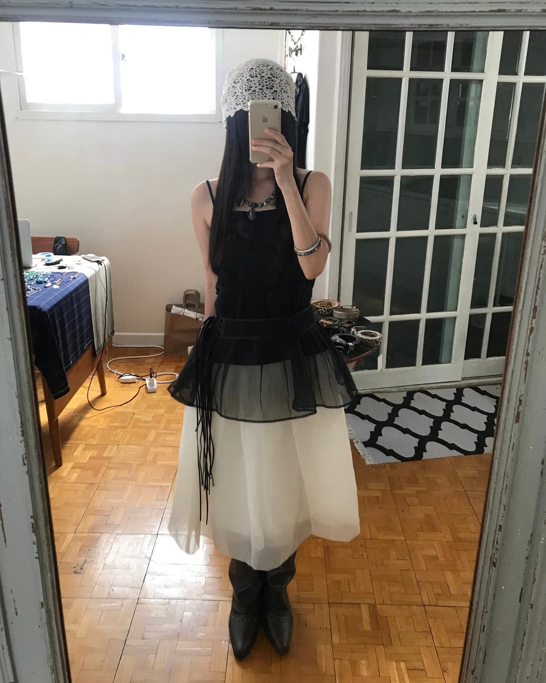 vintage pleats sleeveless 상품이미지1