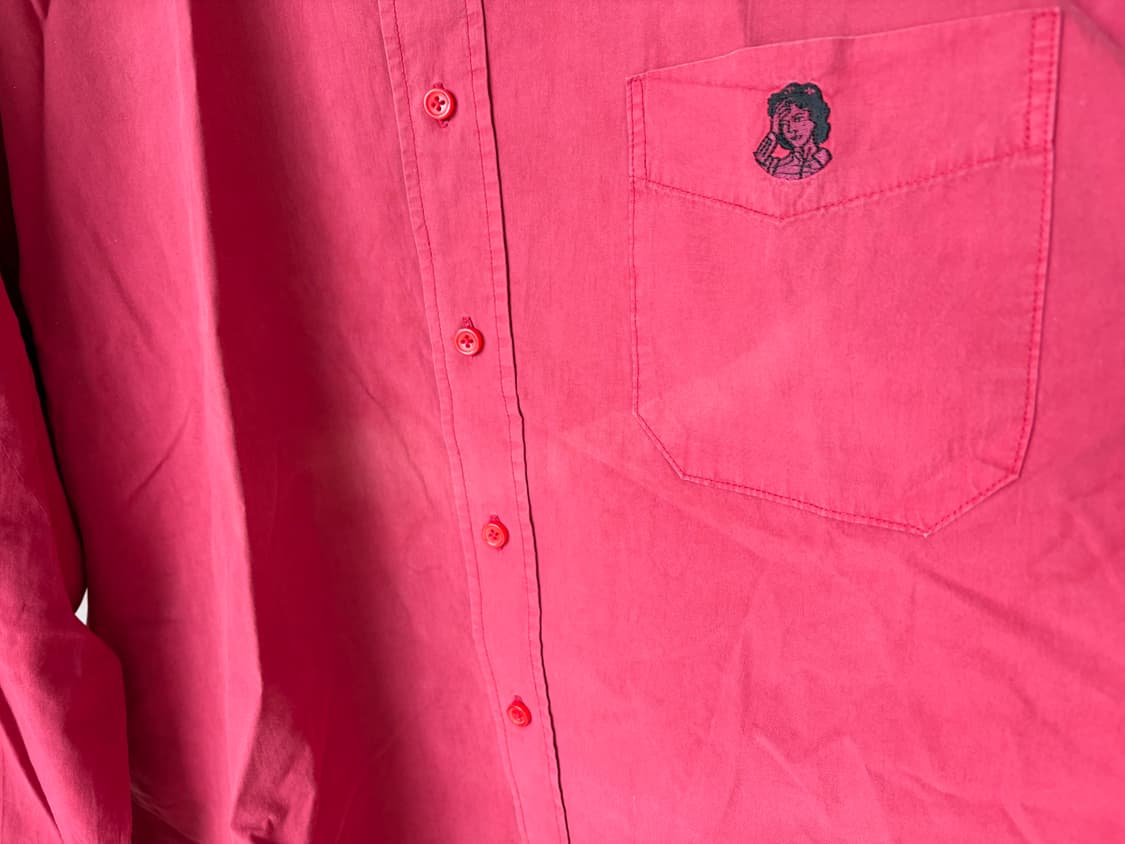 16SS 카브엠트 오버다이 레드 셔츠 상품이미지8