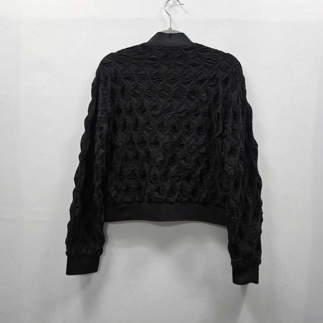 0754 게스 여성 블랙 레이스 봄버 자켓 S 상품이미지2