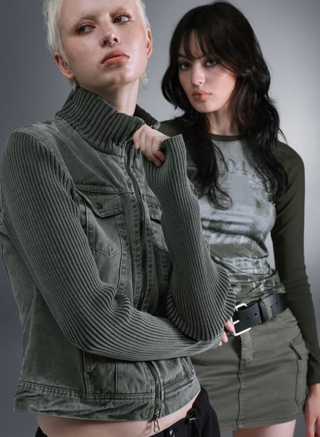 블랙업 틴거 니트 자켓 상품이미지3