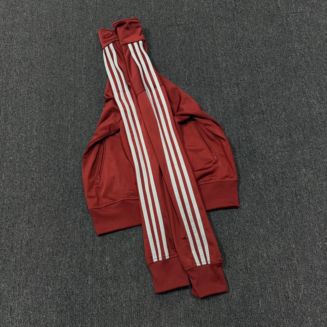 아디다스 파이어버드 버건디 그레이실버 져지 상품이미지5