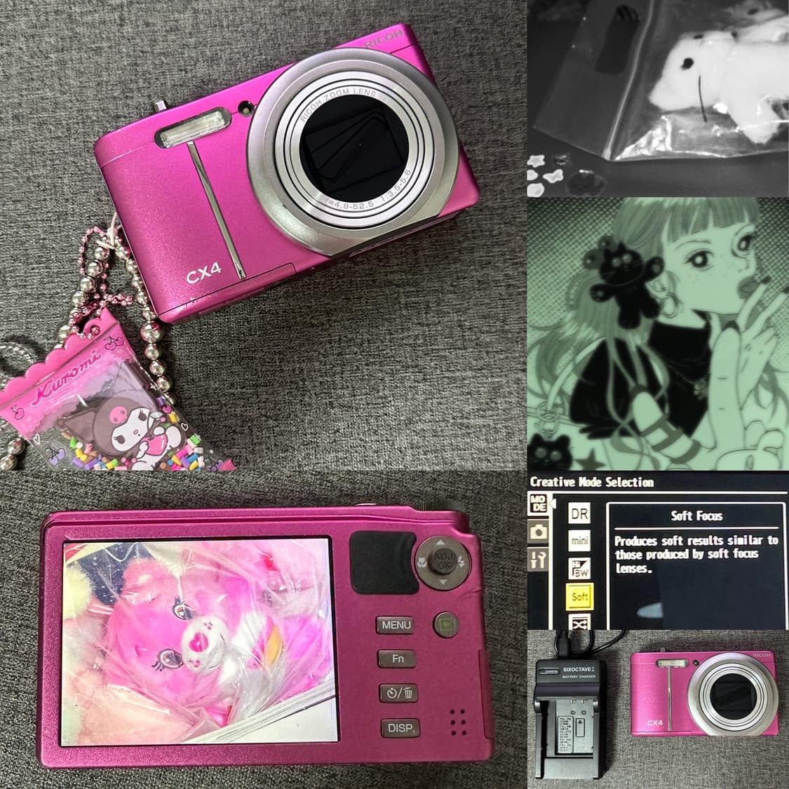 Y2K💖소프트포커스 ricoh 리코 CX4 핑크 디카 (작례O) cx5 상품이미지1