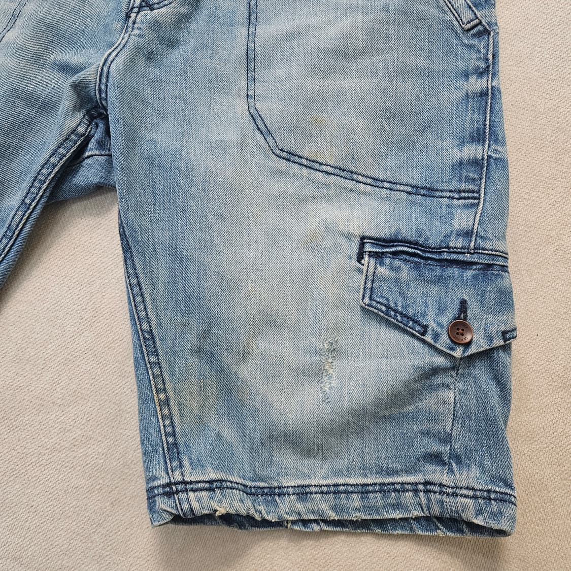 W32 타미힐피거 데님 카고 반바지 0330Y 상품이미지6