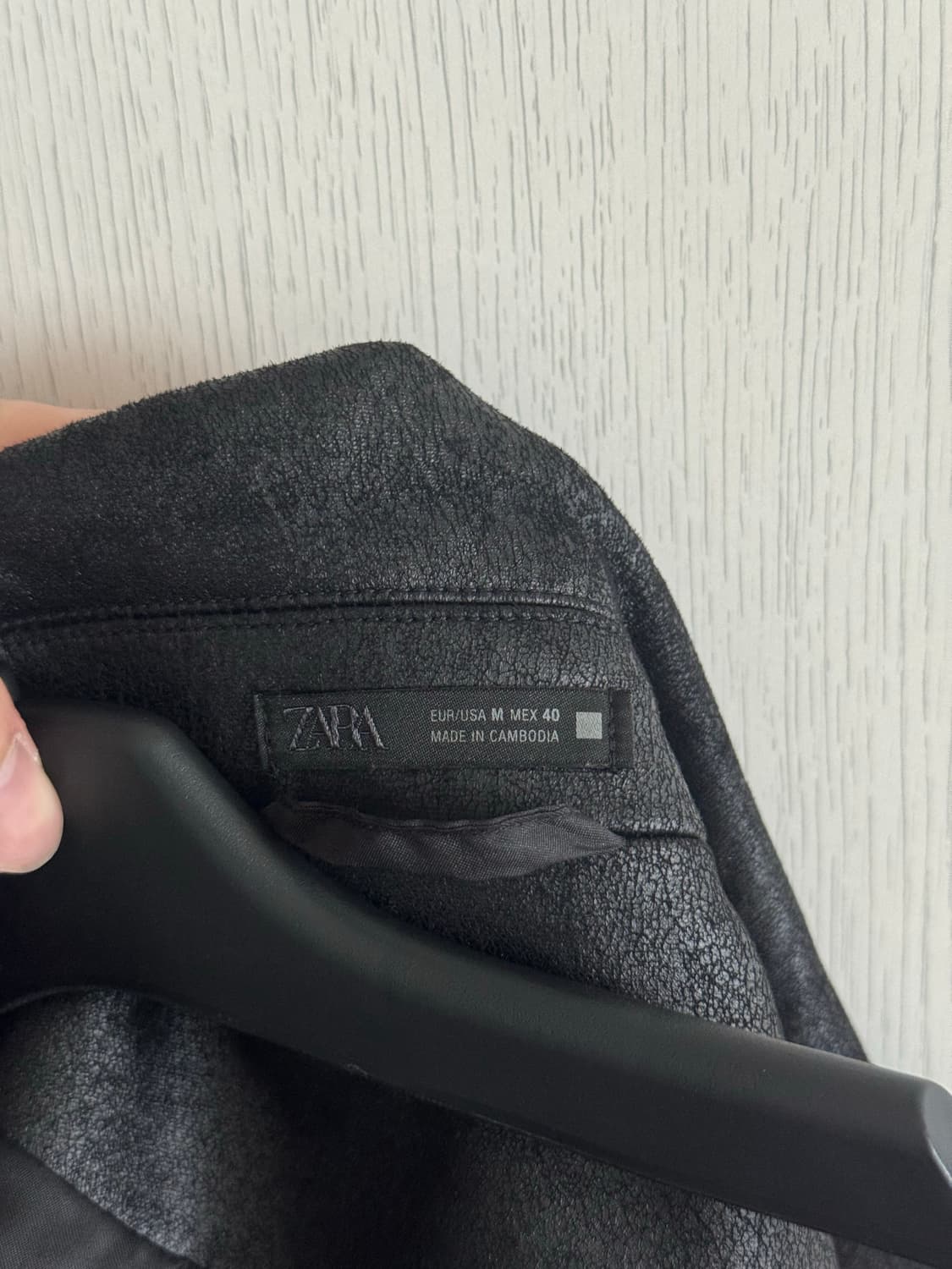 자라(Zara) 가죽자켓 40사이즈 (블랙) 상품이미지5