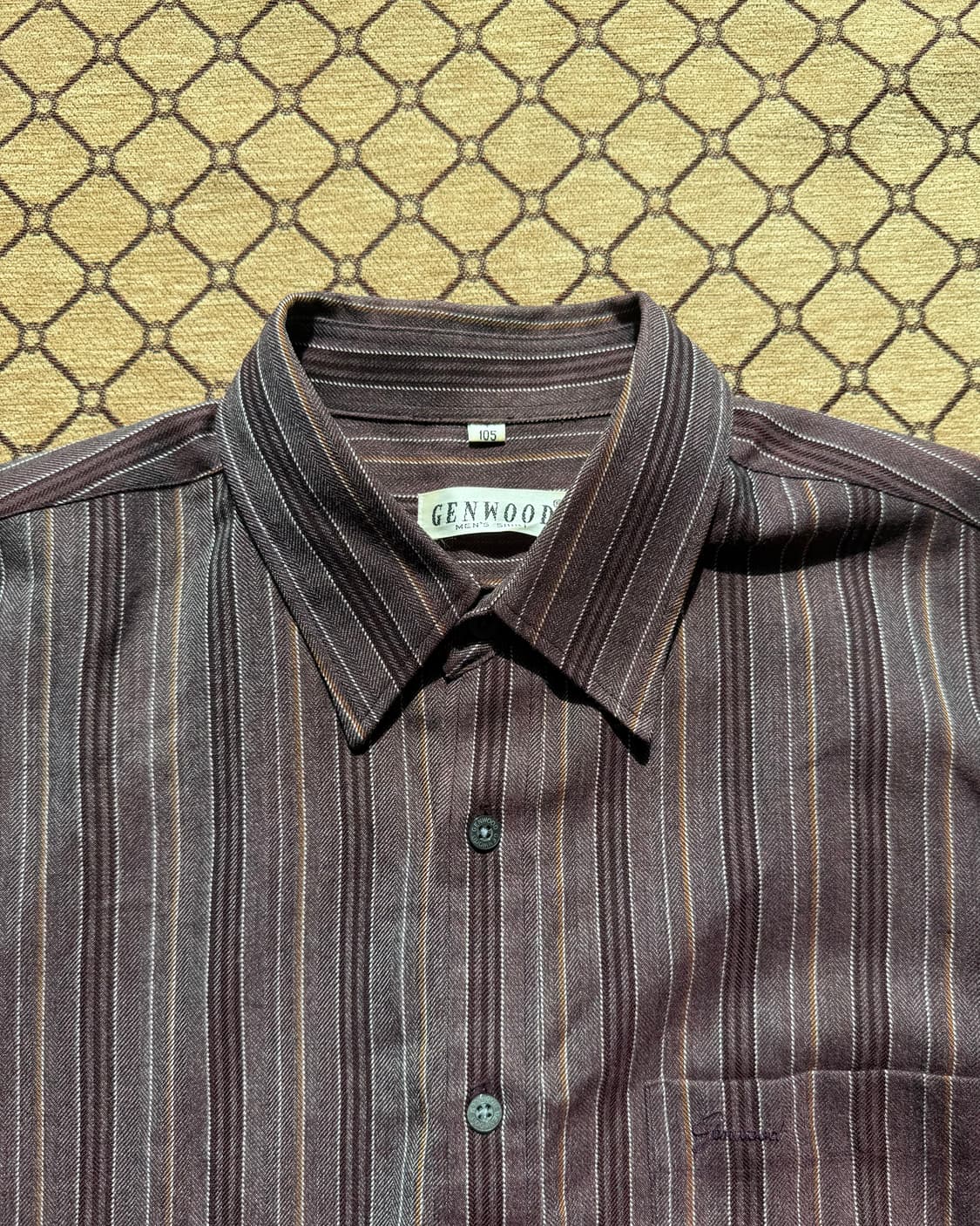 퍼플 빈티지 스트라이프 셔츠 상품이미지1