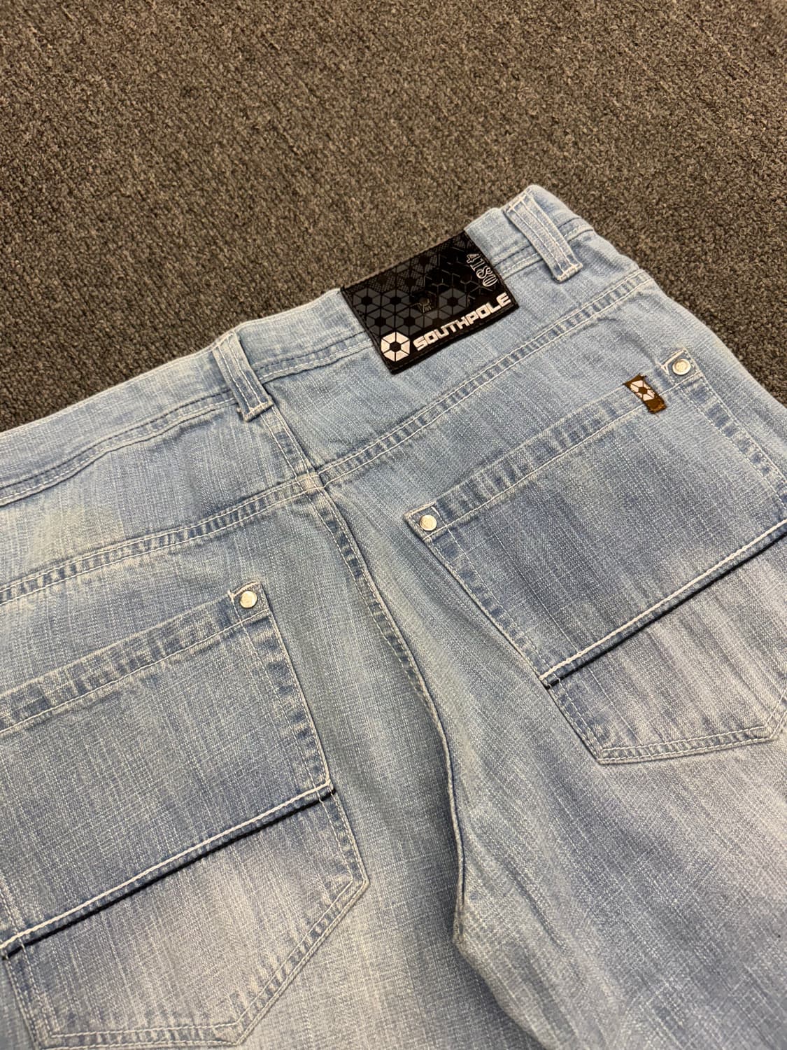 사우스 폴 빈티지 연청 올드스쿨 힙합팬츠 상품이미지5