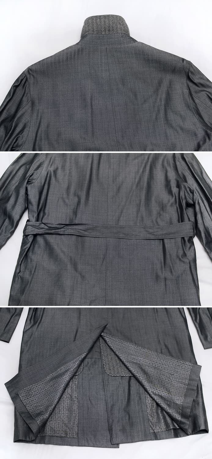 지방시 (GIVENCHY) 실크 울헤링본 클래식 벨티드 코트 (100+) 상품이미지5