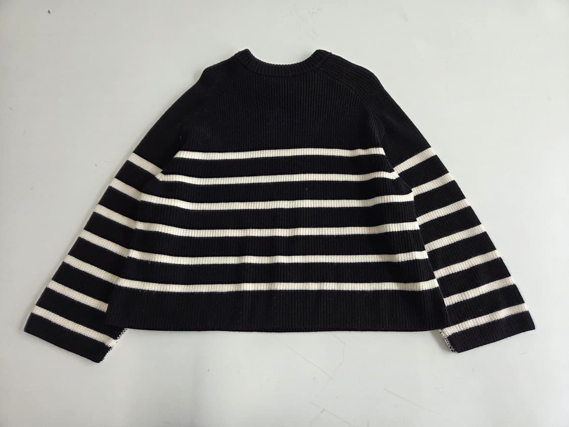 COS 스트라이프 니트 블랙 L 상품이미지2
