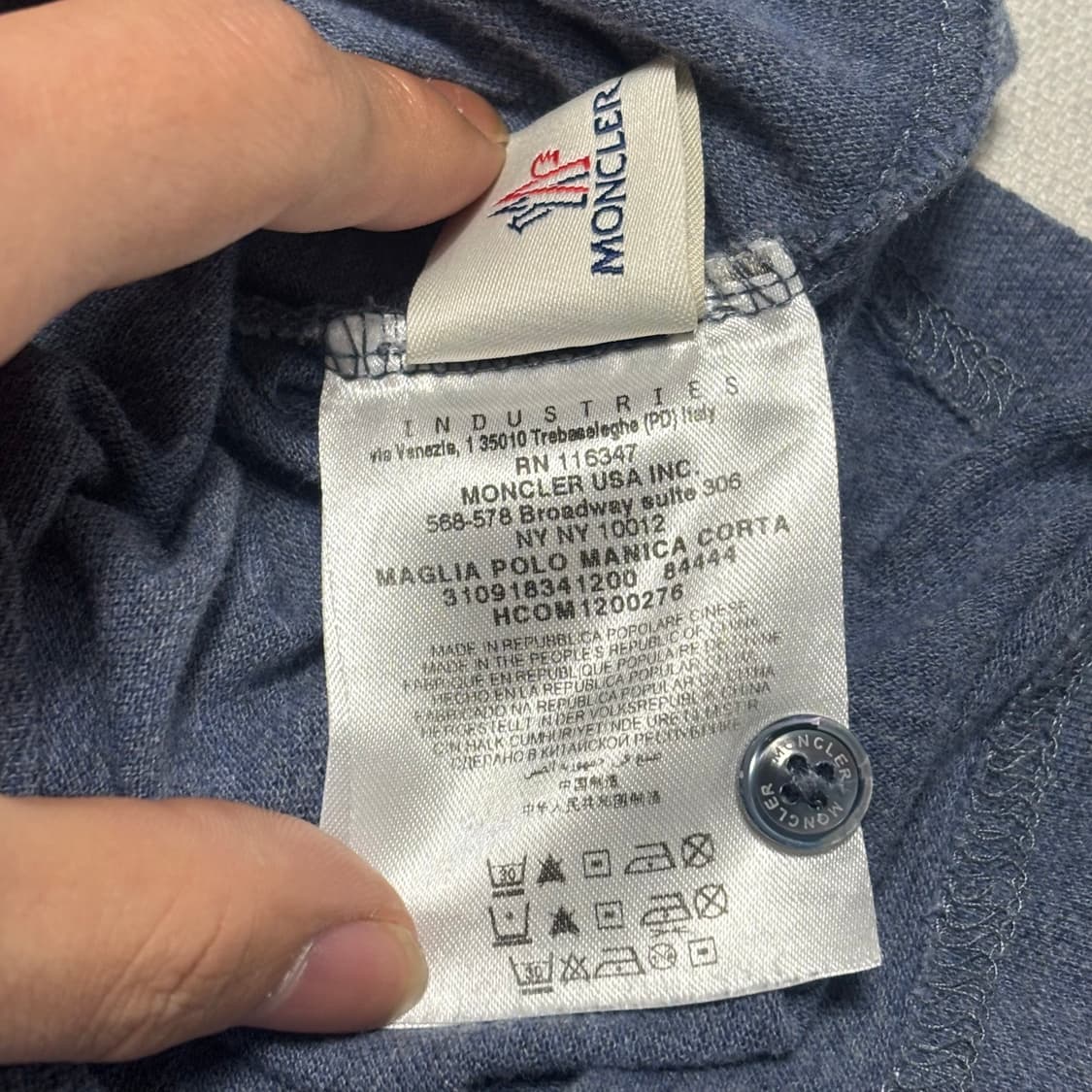 S 몽클레어 카라 반팔티셔츠 상품이미지5