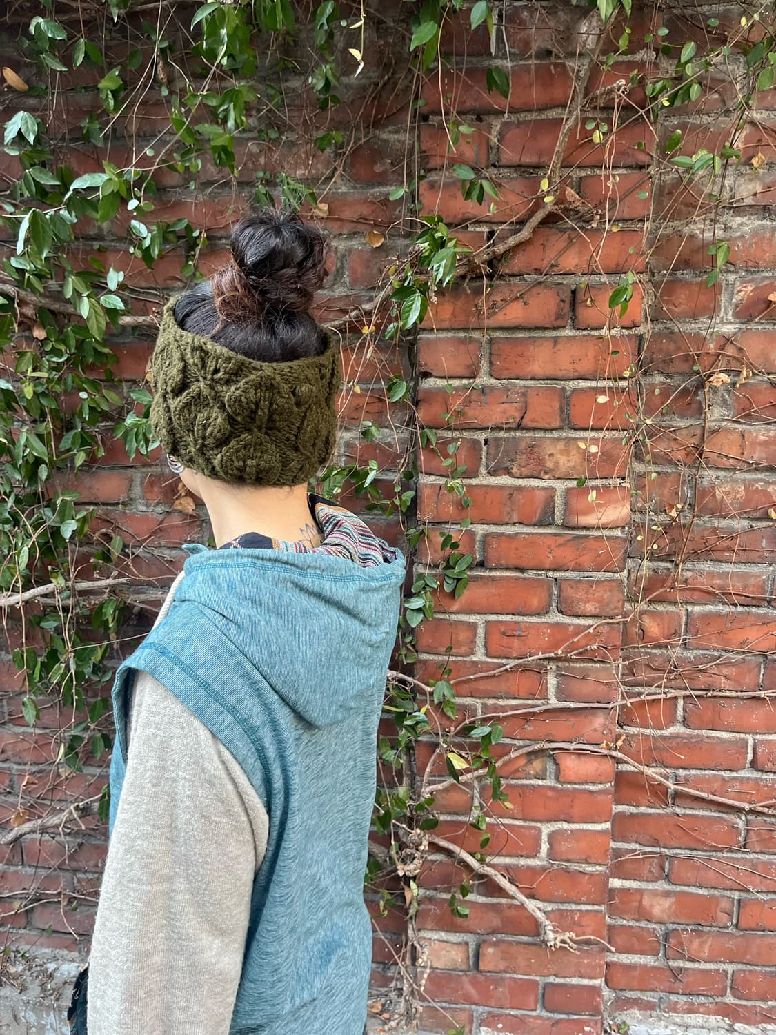 히피무드 단추 케이블 헤어밴드 상품이미지4