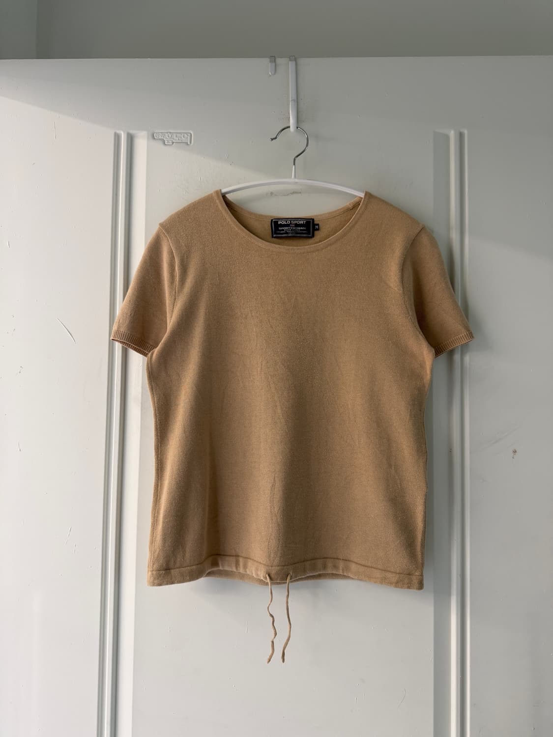 일본빈티지 폴로 베이지 반팔 니트 상품이미지4