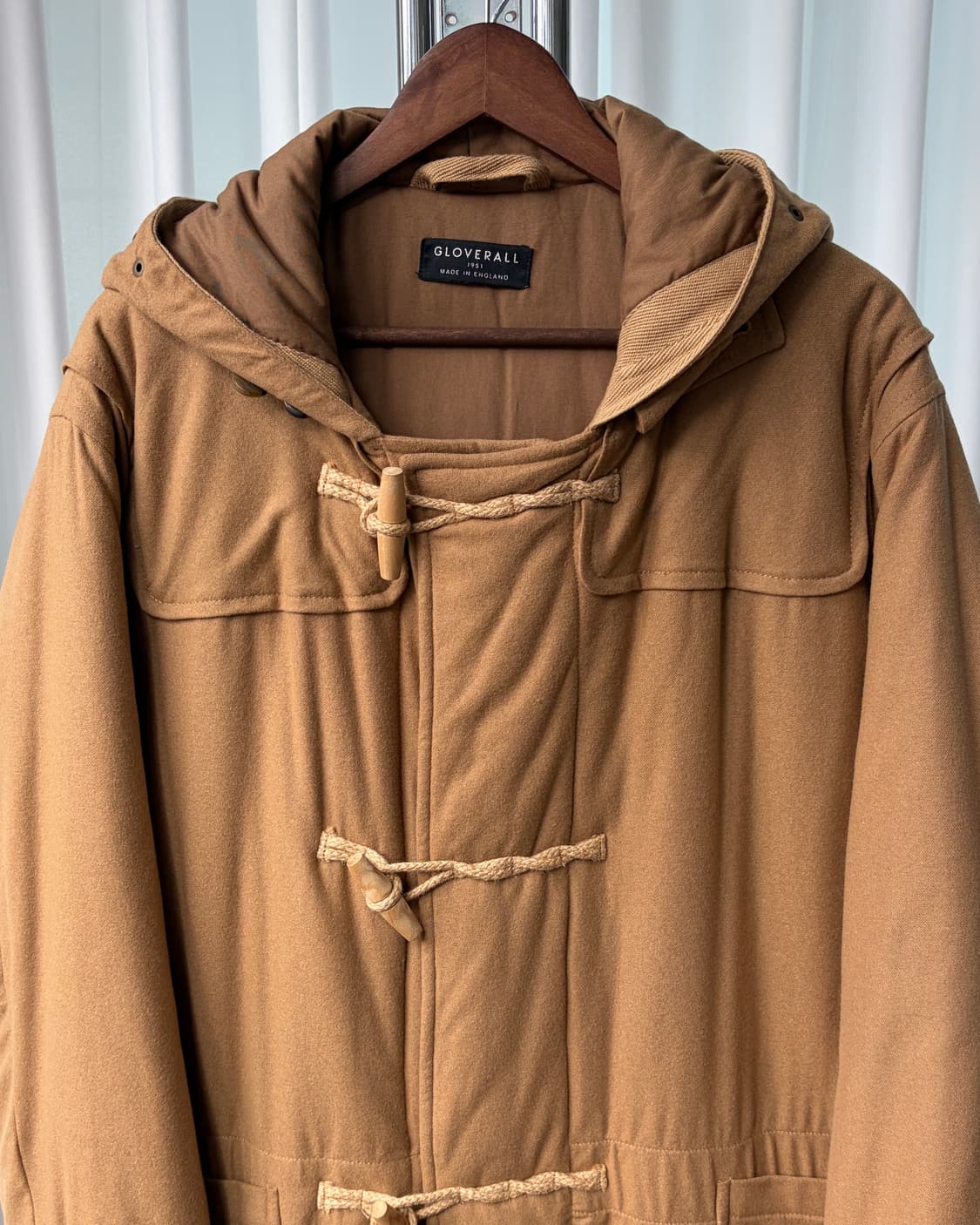 [S-M]글로버울 GLOVERALL 패디드 울 캐시미어 더플코트 상품이미지3