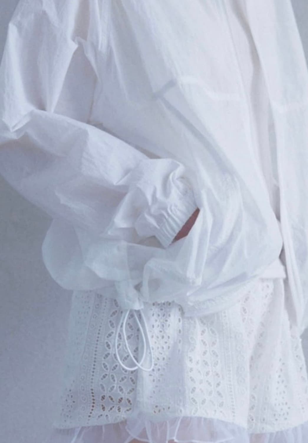 Oro 프릴펀칭쇼츠_pure white 상품이미지4