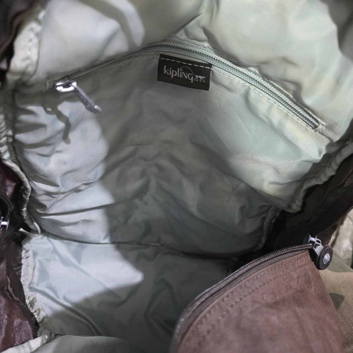 키플링 백팩 브라운 키링 포함 가방 y2k 빈티지 상품이미지6
