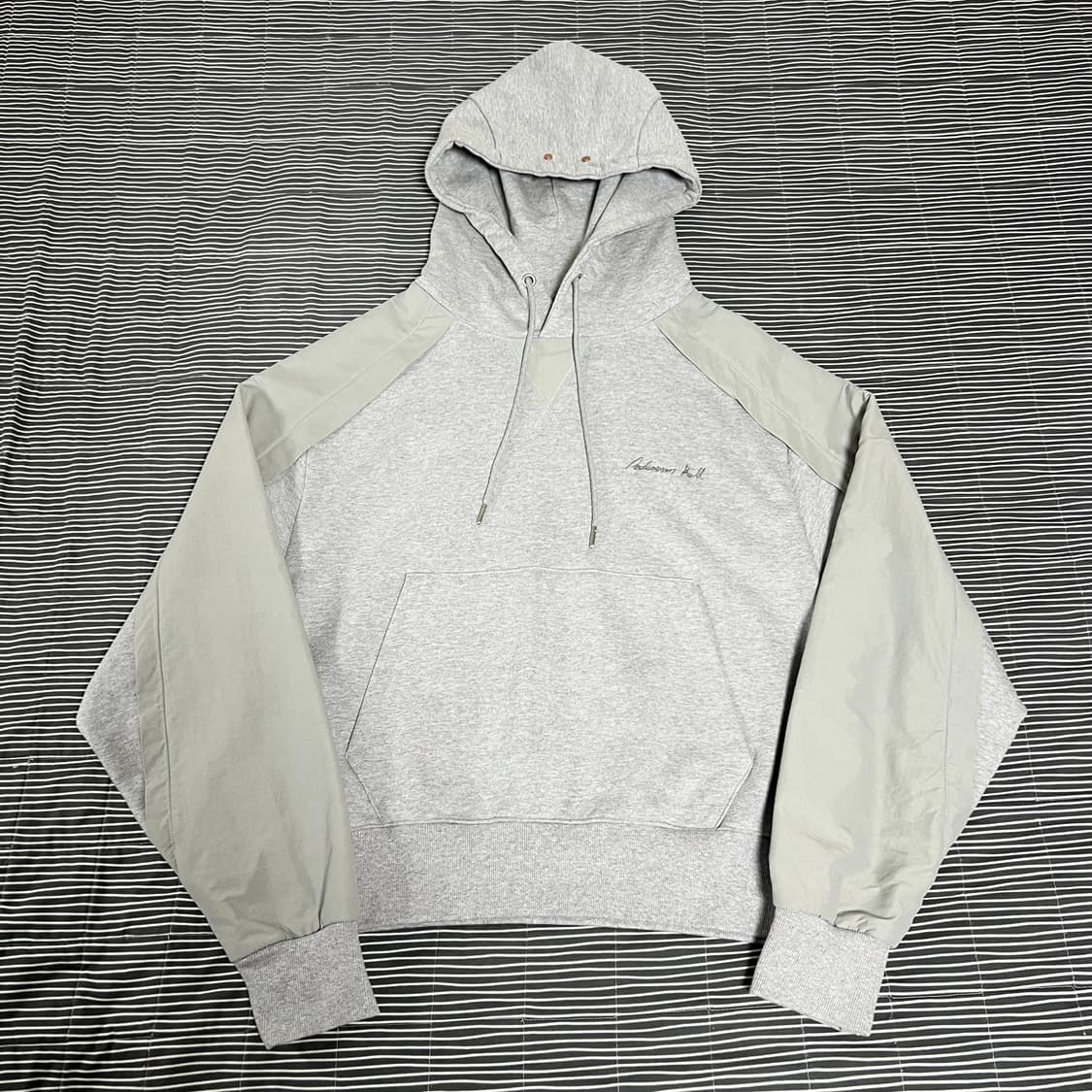 앤더슨벨 레글런 플래쉬 후디 그레이 M 상품이미지2