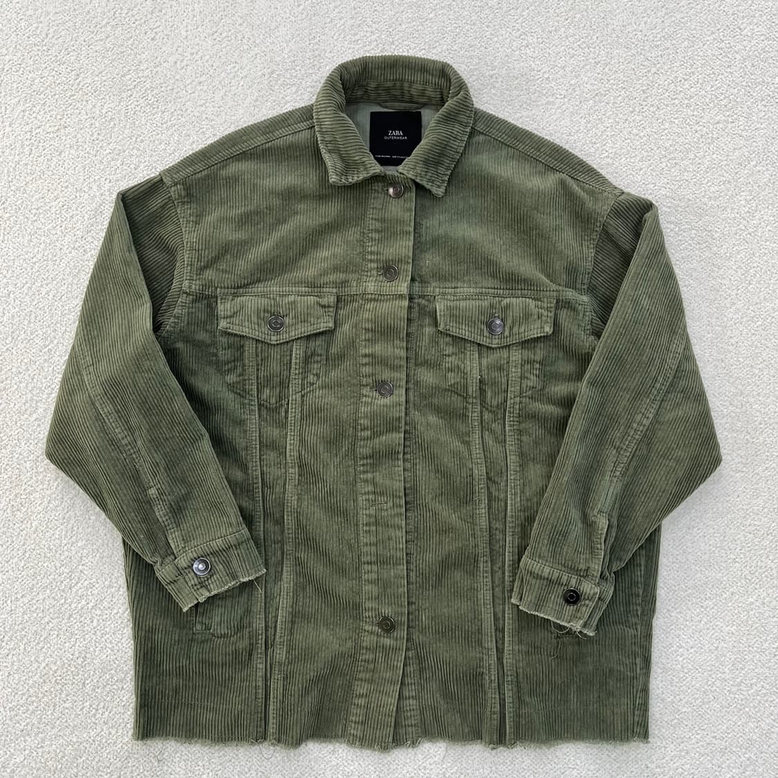 XS 자라 코듀로이 오버핏 자켓 0305M 상품이미지1