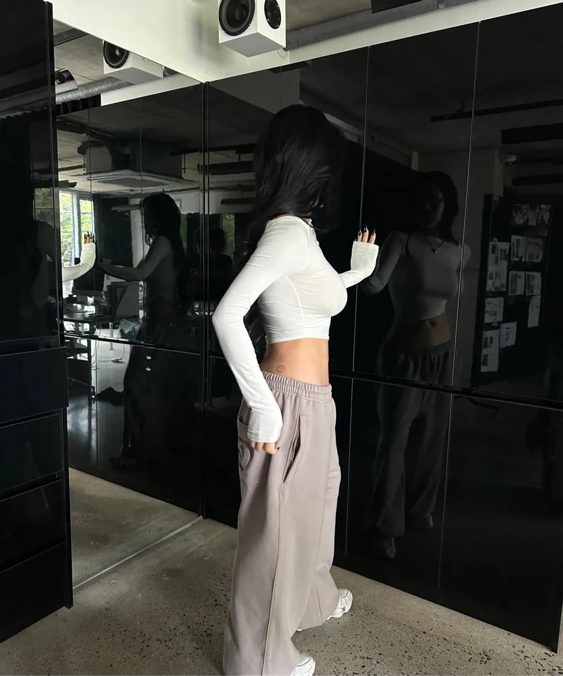 (size 2) odor 오도어 몰리 조거 모카 와이드 팬츠 바지 상품이미지2