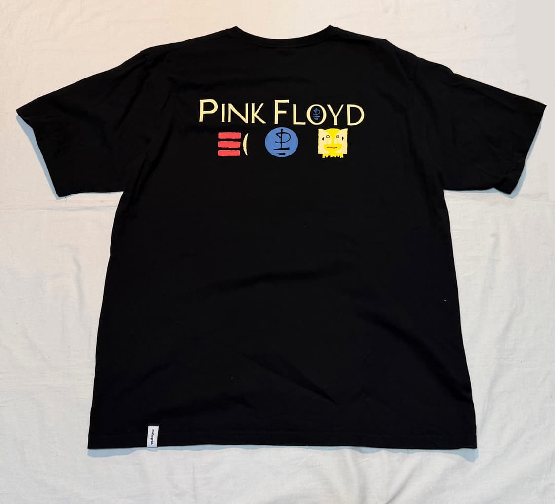 핑크플로이드 디비전 벨 투어 복각 티셔츠 블랙 상품이미지4