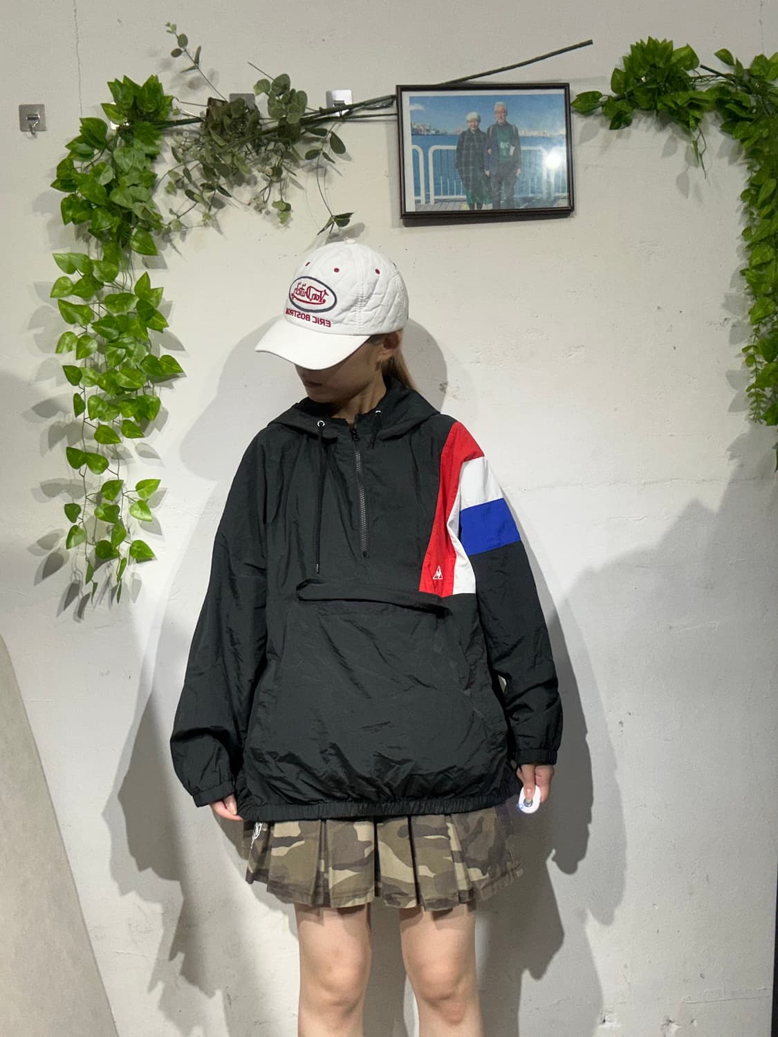 르꼬끄 블랙 아노락 바람막이 오버핏 트랙 자켓 L 상품이미지2