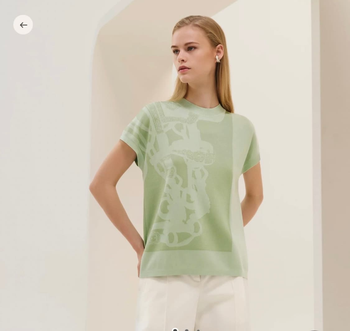 에르메스 브리드가라 숏 슬리브 스웨터 상품이미지3