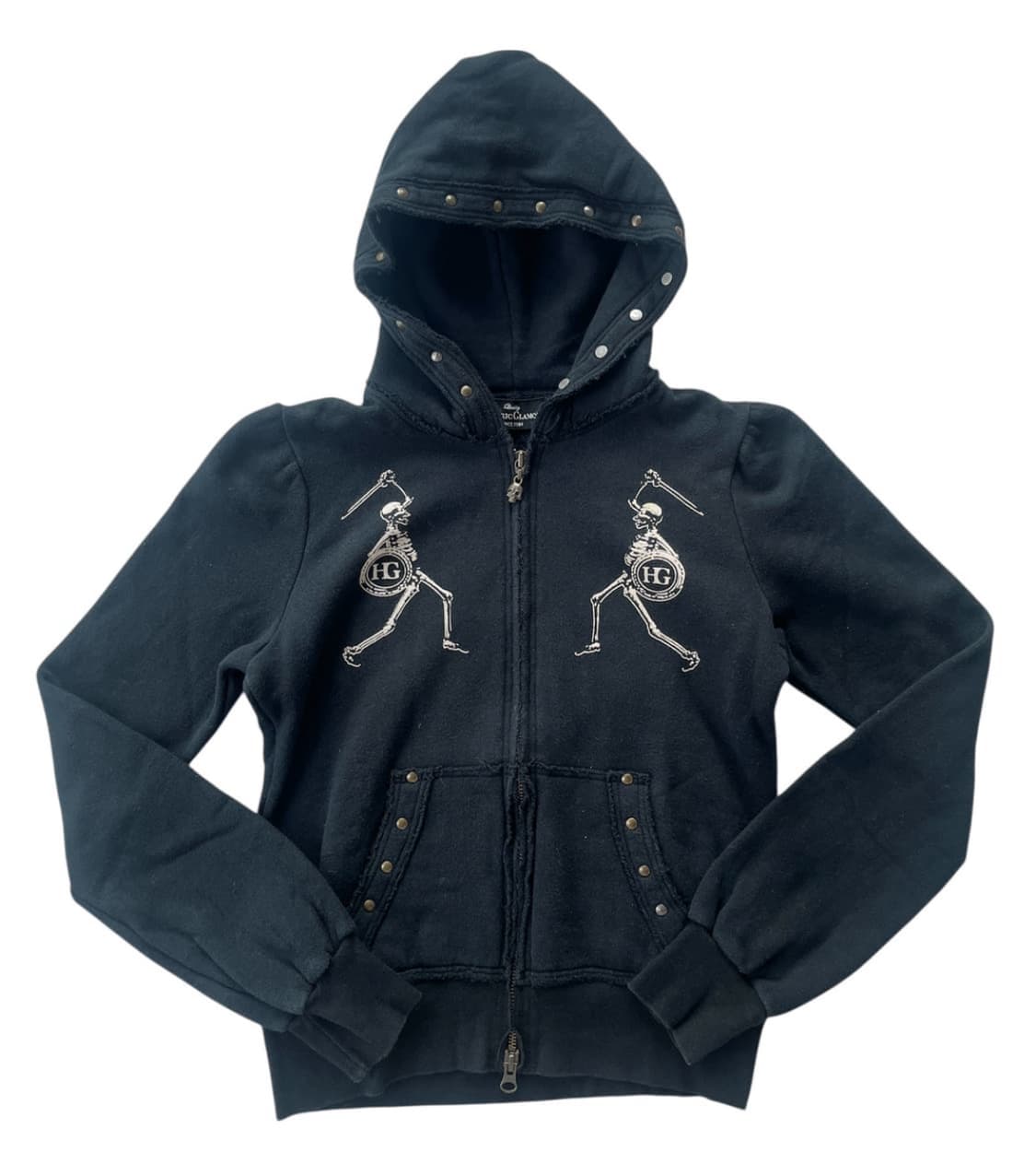 (희귀매물) 히스테릭 글래머 스컬 그래픽 참 스터드 후드집업 상품이미지1