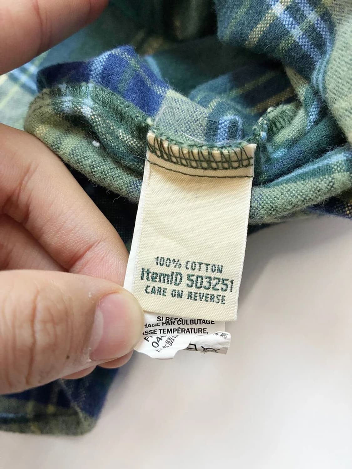 엘엘빈 LL Bean 스카치 플래드 플란넬 셔츠 PN5238 상품이미지7