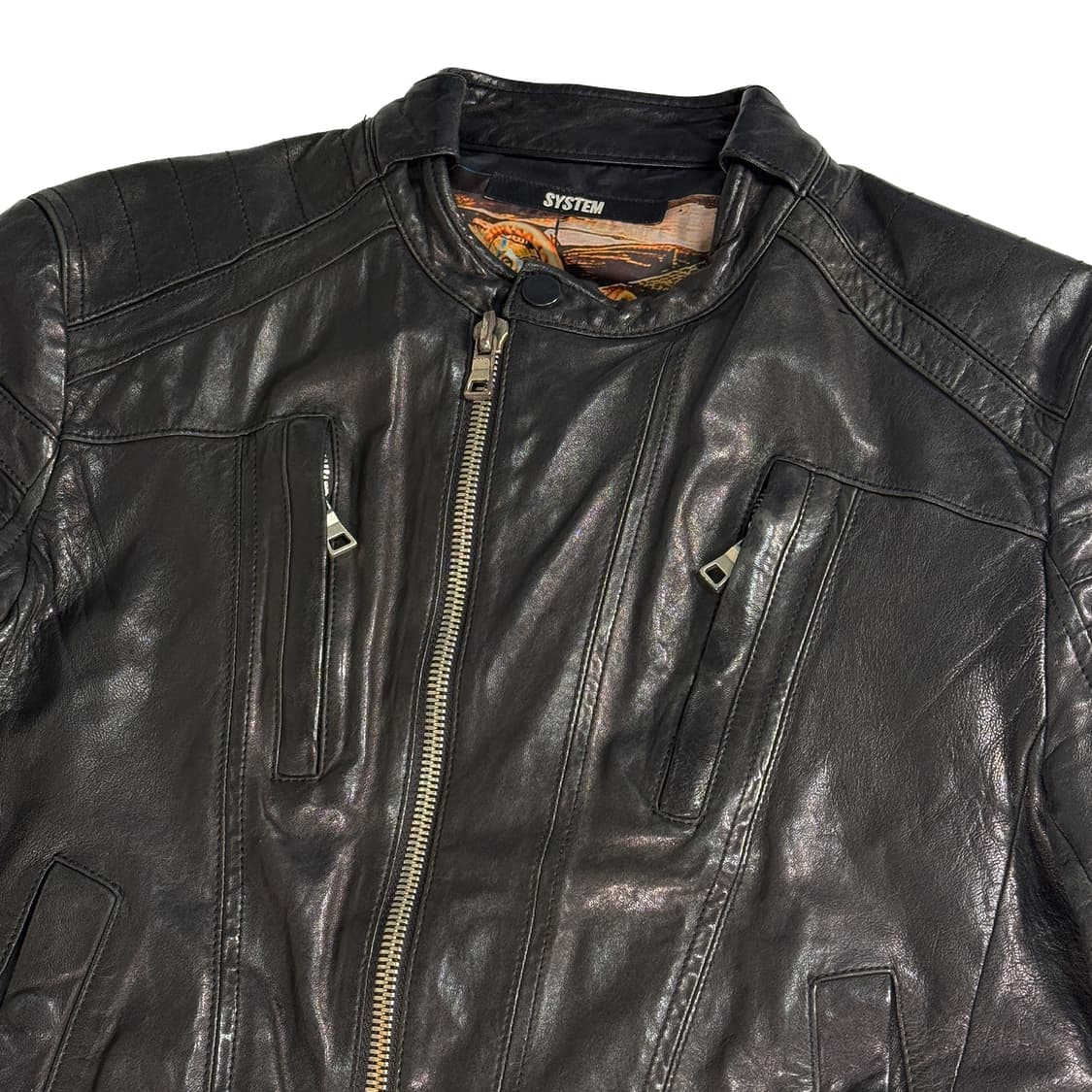 12f/w 시스템옴므 라이더 가죽자켓 100 상품이미지3
