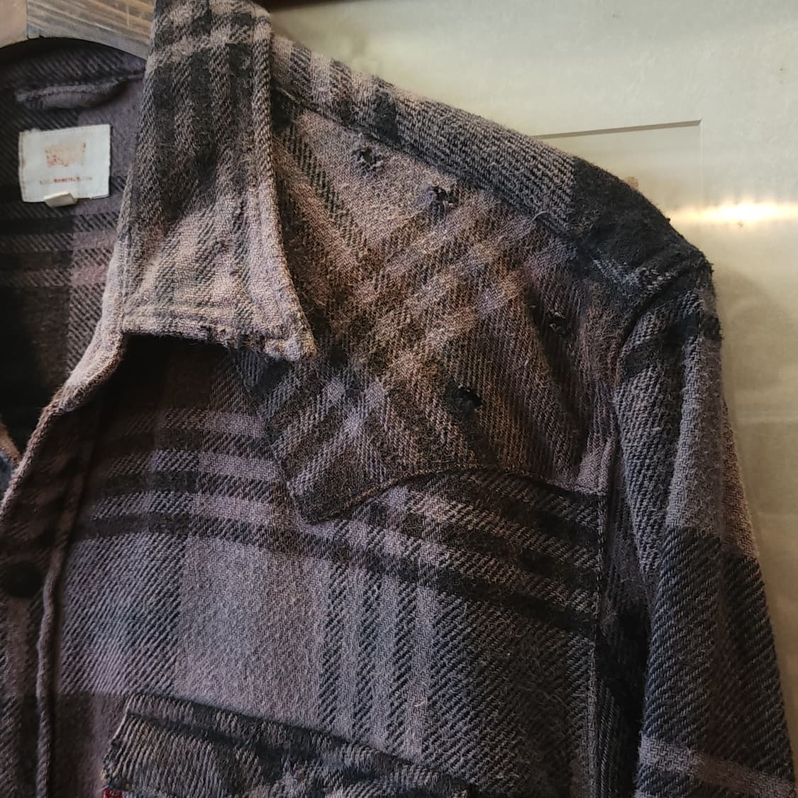 00s 리바이스 빈티지 체크셔츠 헤비 플란넬 웨스턴 셔츠 썬페이딩 m 상품이미지6