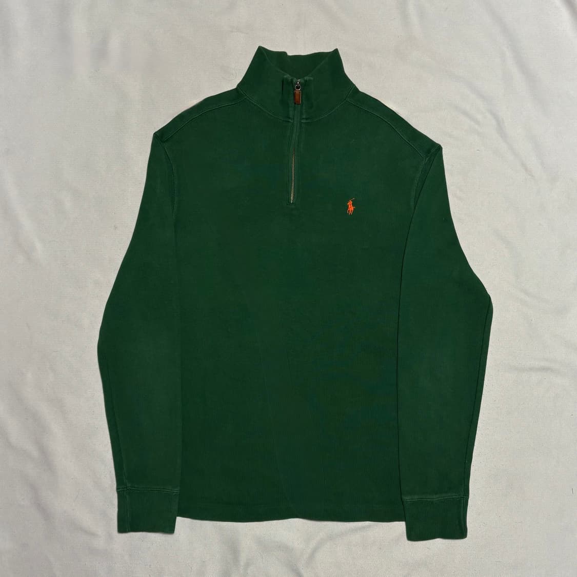 M 폴로랄프로렌 딥그린 반집업 코튼 니트 상품이미지2