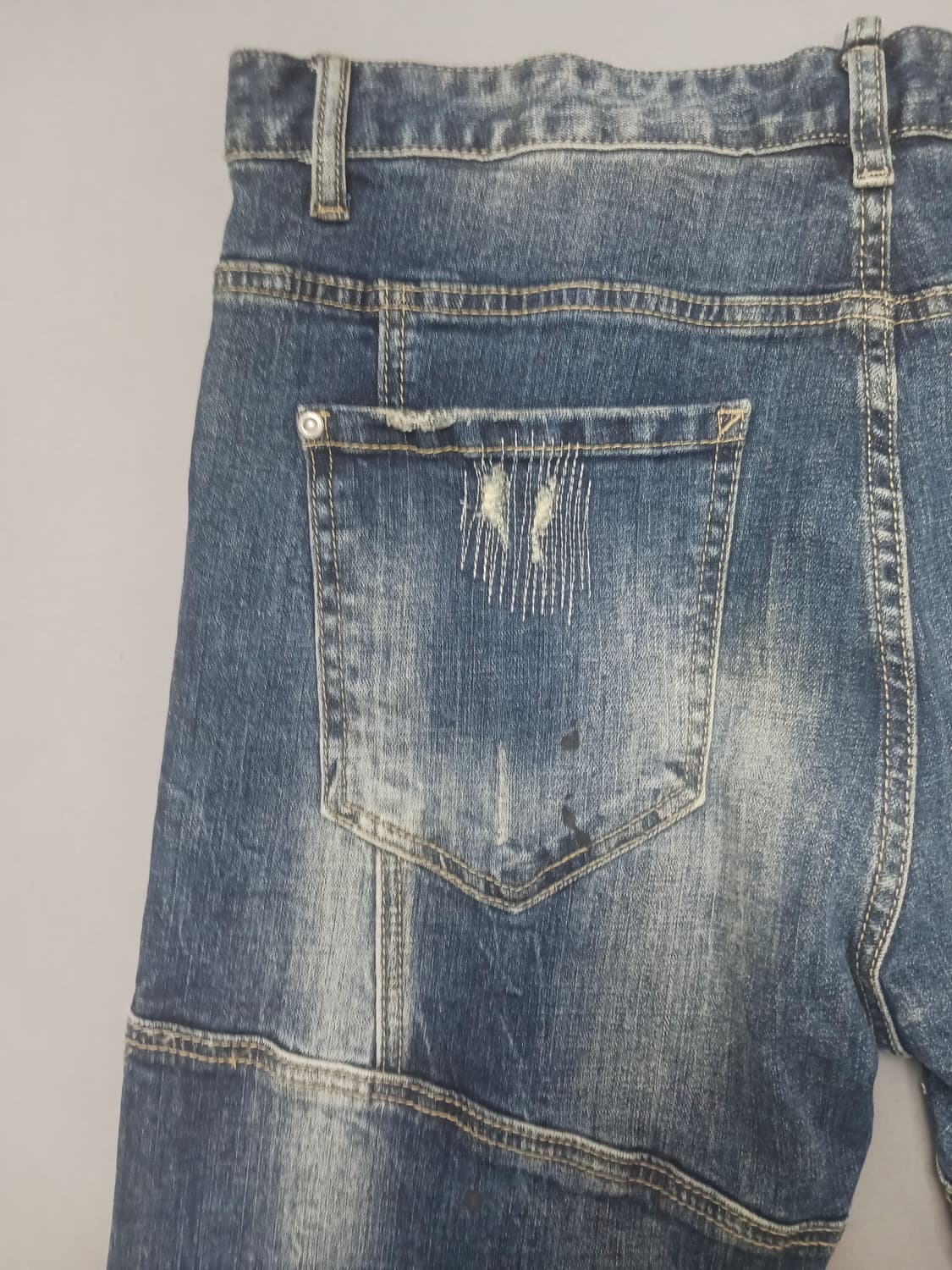 [34] 디스퀘어드2 스티치덧댐 타이디바이커진 청바지 상품이미지8