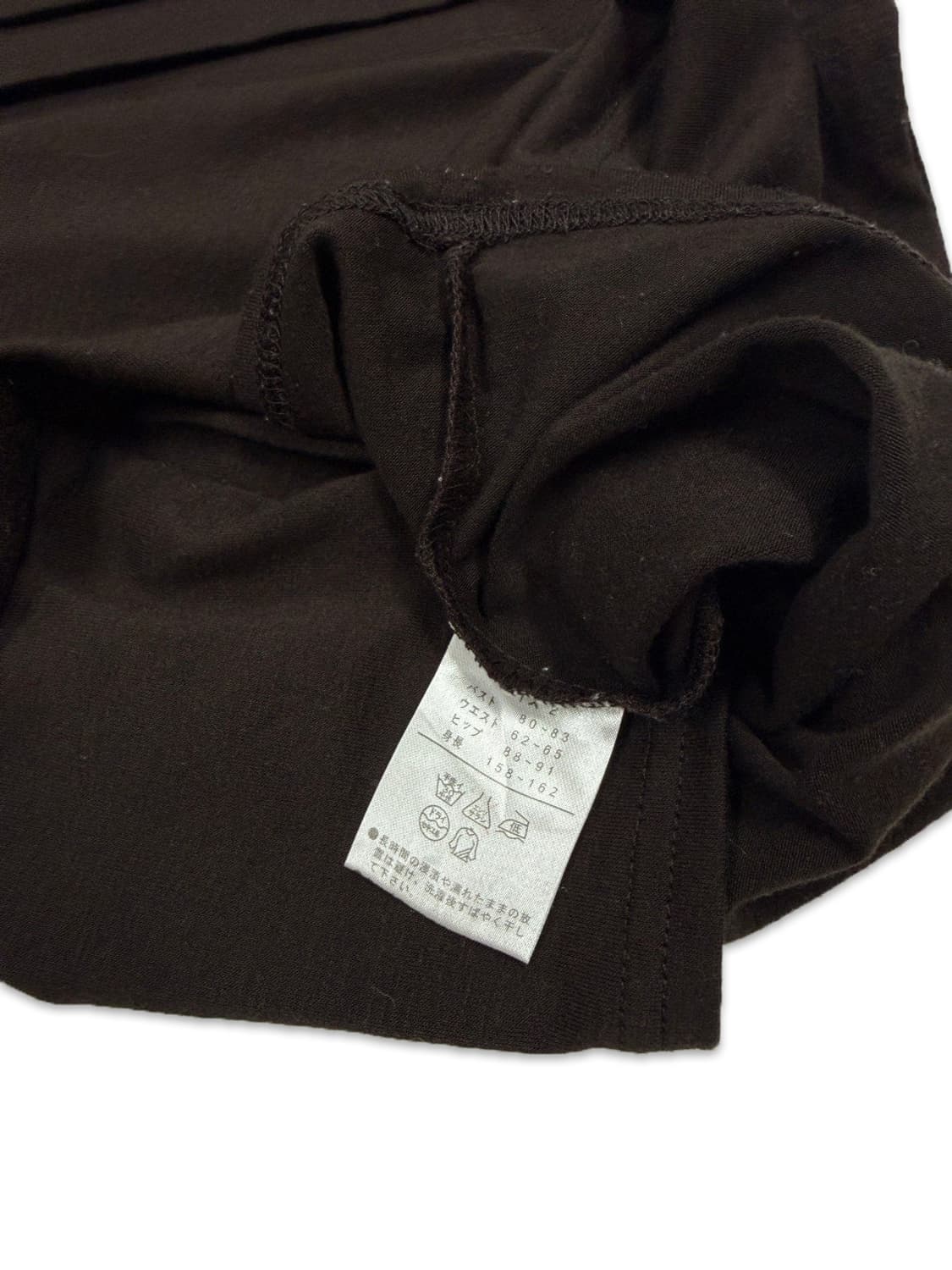 빈티지 브라운 포인트 단추 반팔 니트 상품이미지4