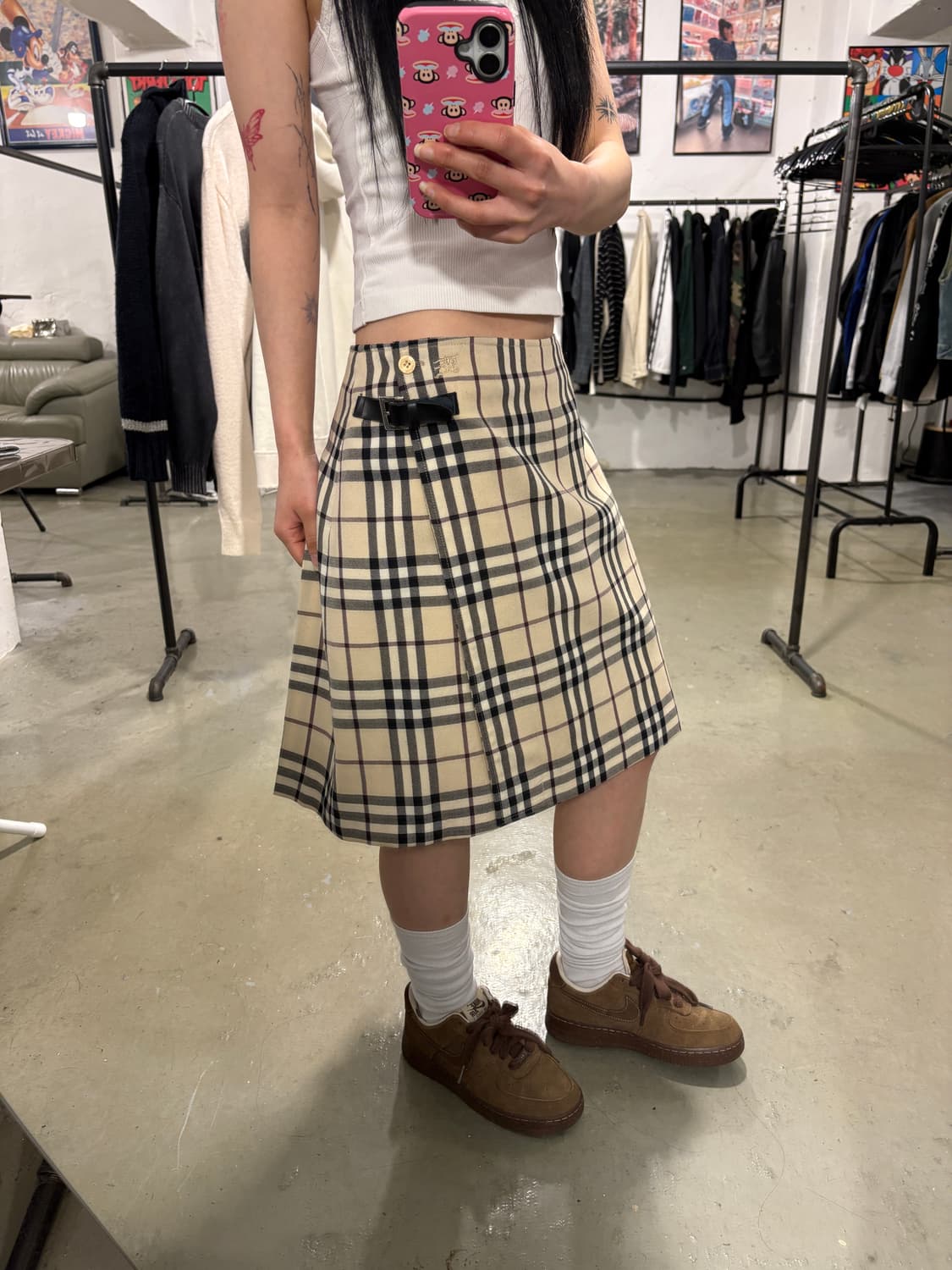 버버리 빈티지 치마 상품이미지2