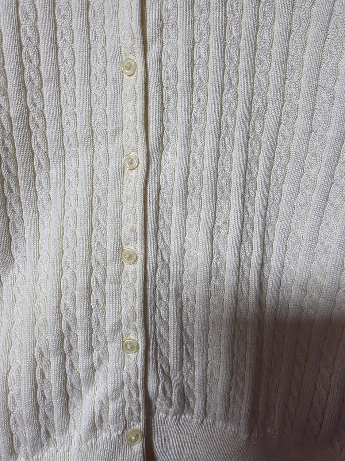 폴로 걸즈 크림색 가디건 XL 상품이미지6