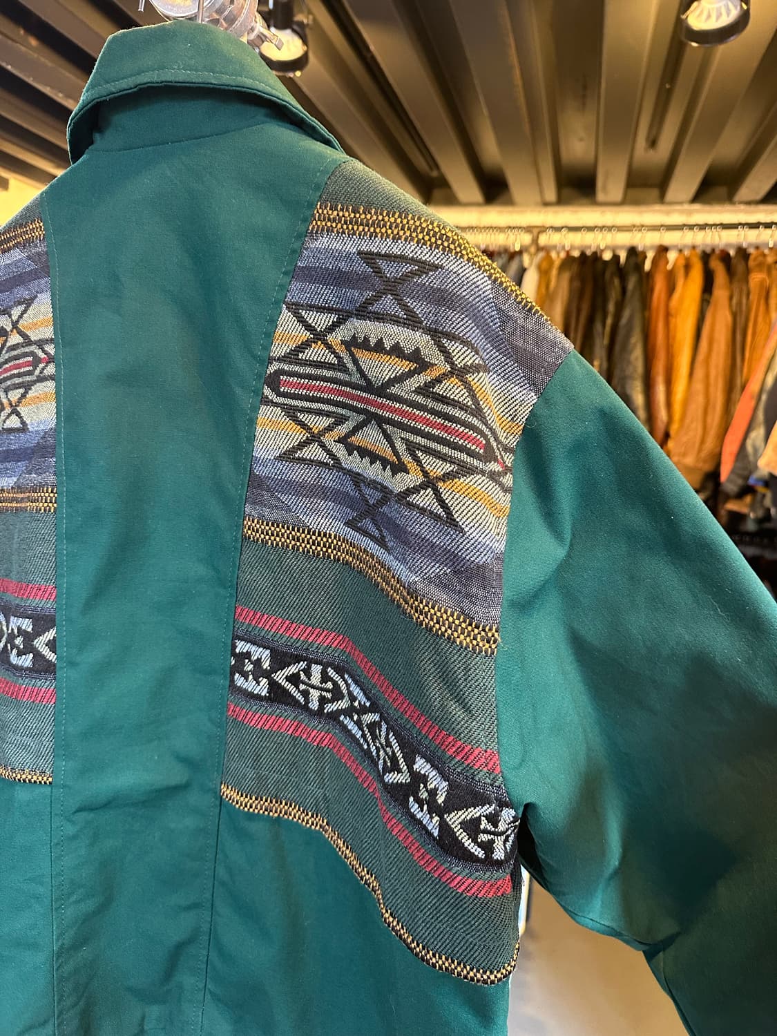 90s David James 아즈텍 웨스턴 붐버 자켓  상품이미지6
