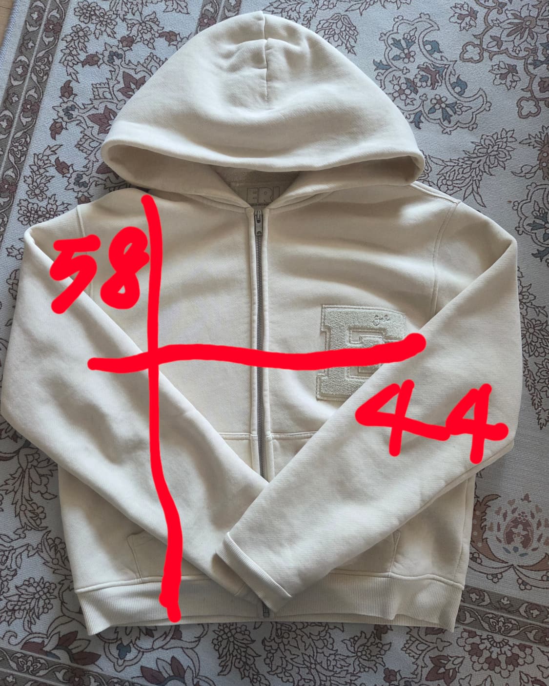 Erl 바시티 후드집업 m 상품이미지5