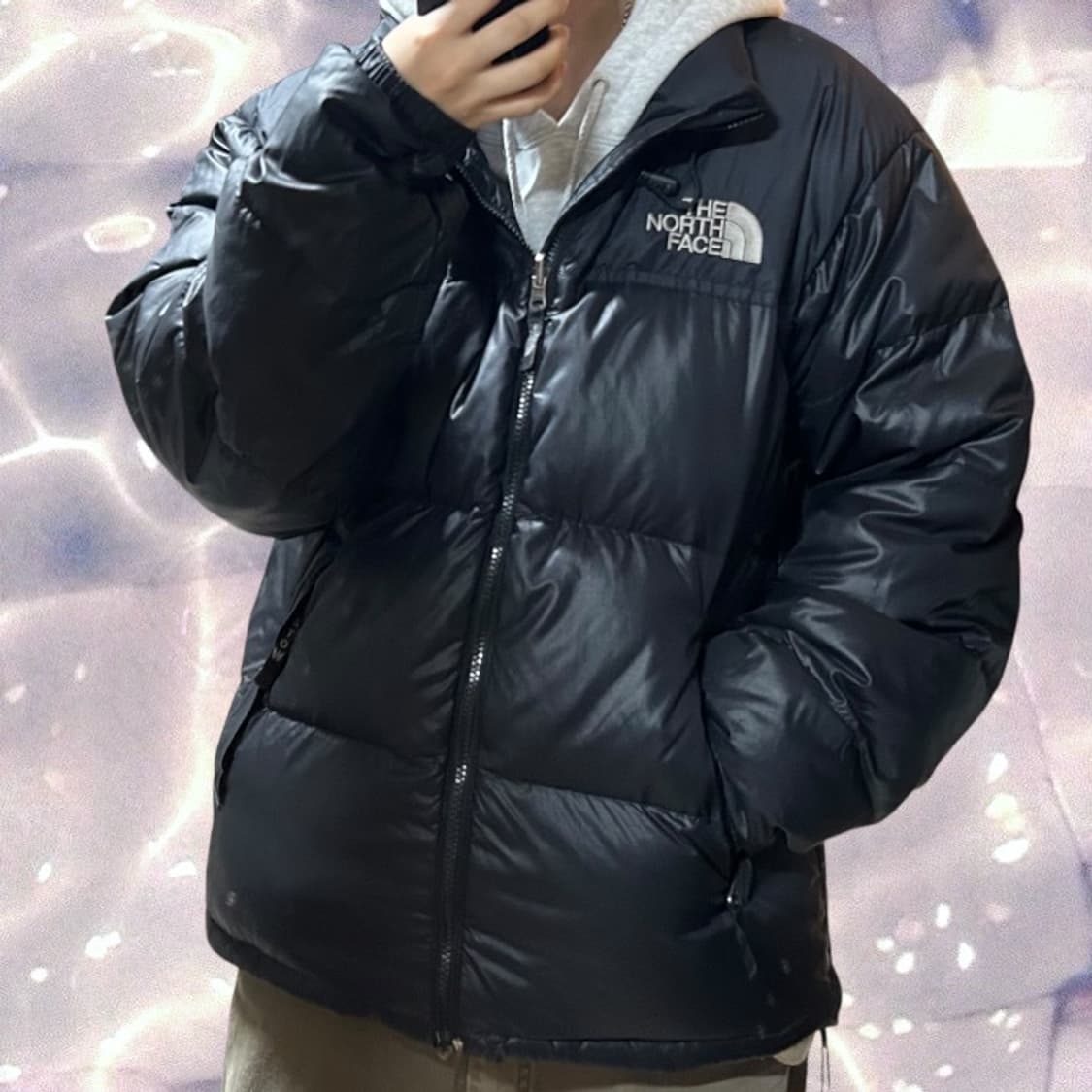 노스페이스 구스다운 눕시 패딩 700 블랙 95 M 상품이미지1