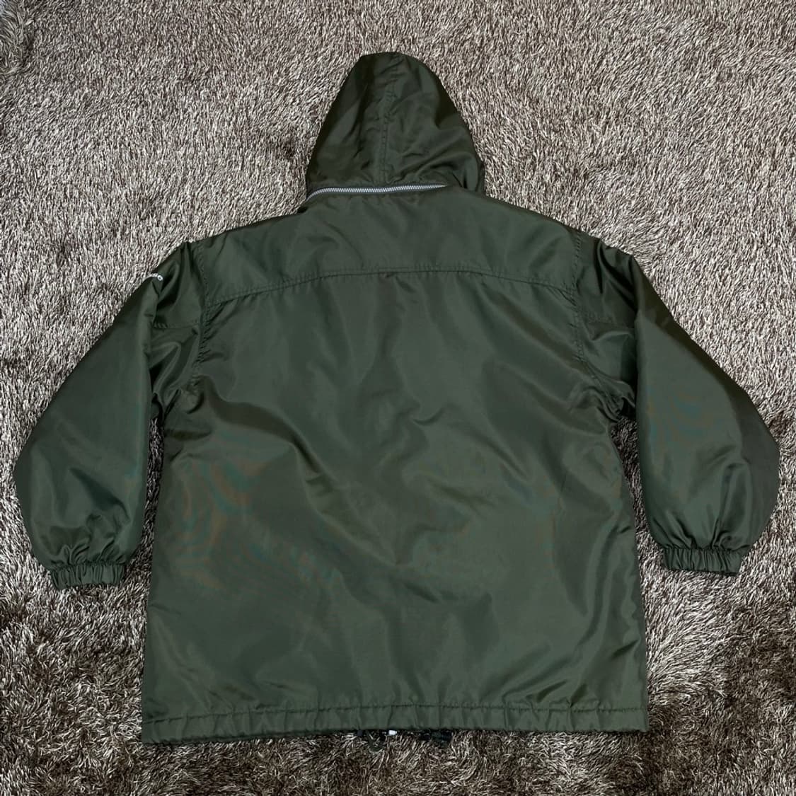 라크로스 Lacrosse 카키 올드스쿨 후드 윈드브레이커 L 상품이미지7