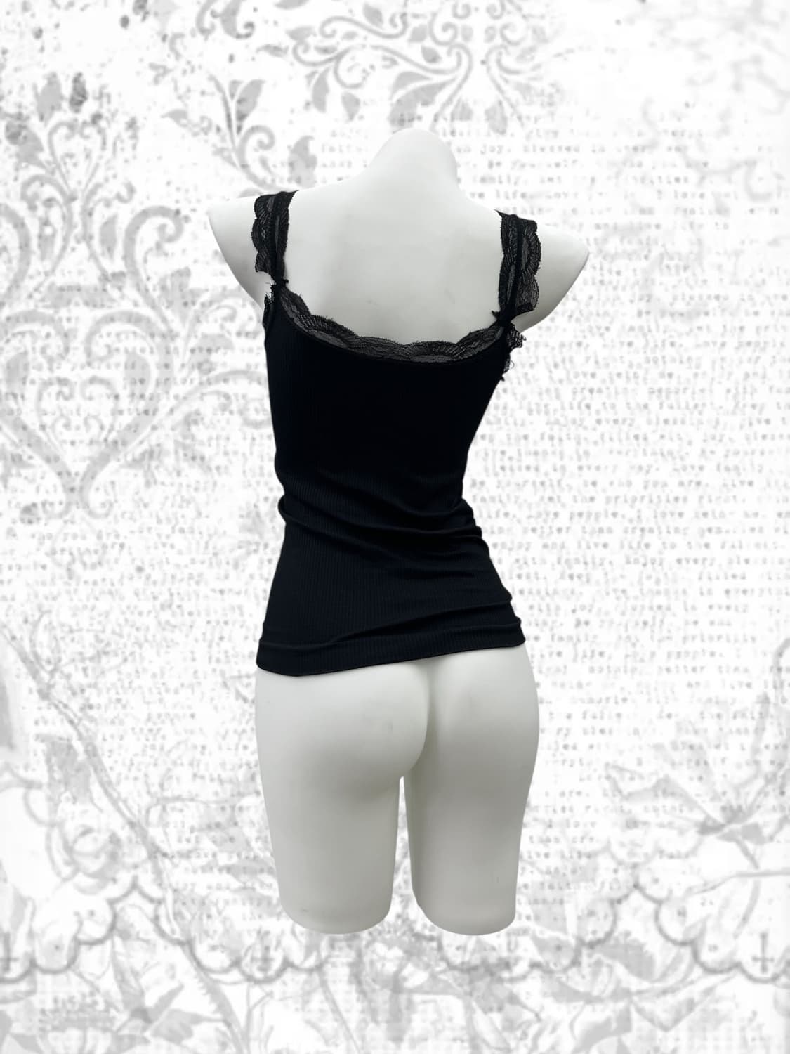 black lace sleeveless 상품이미지4