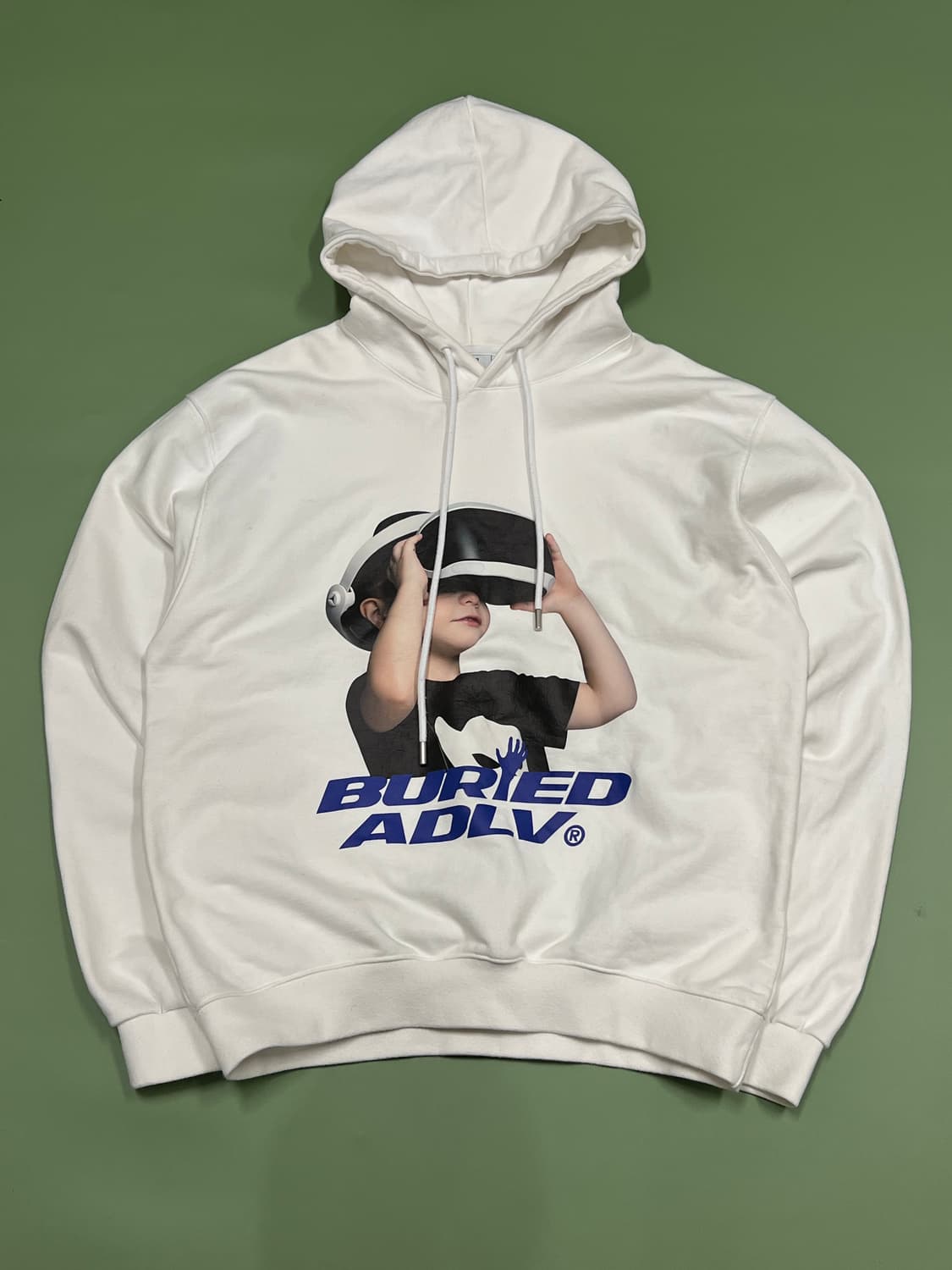 아크메드라비 BA X ADLV VR GAMER 3 후드 티 화이트 상품이미지2