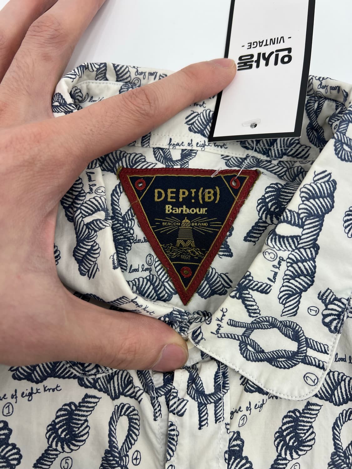 바버 로프 프린팅 셔츠 상품이미지3