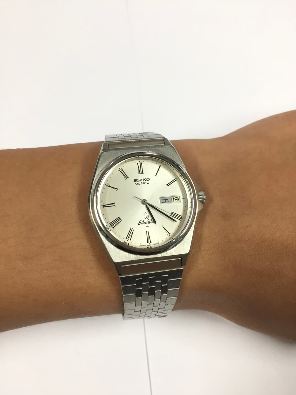 80s seiko silver wave roman index 상품이미지3