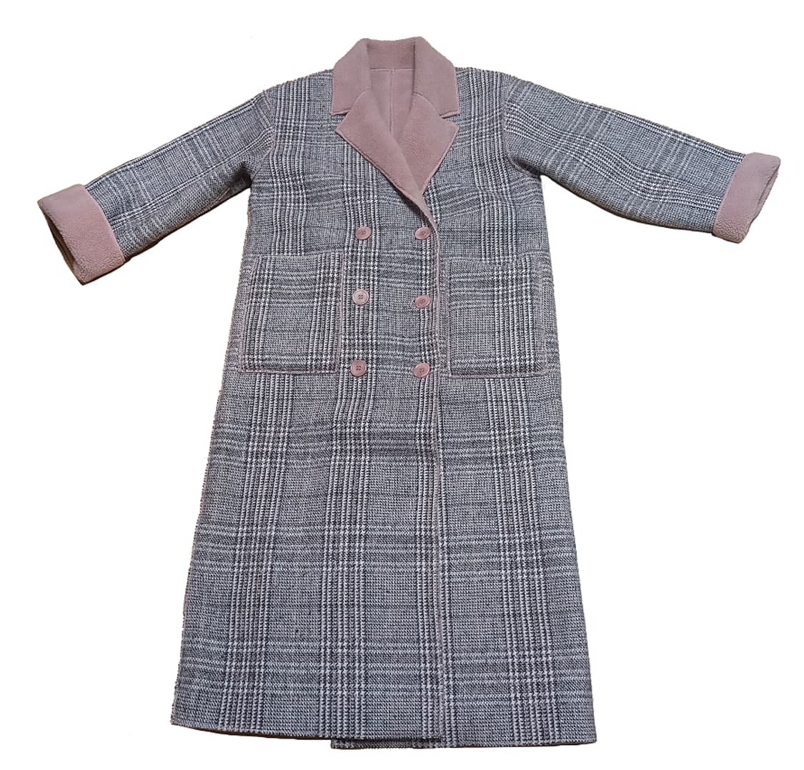 jouetie 보아 체크 롱코트 상품이미지6