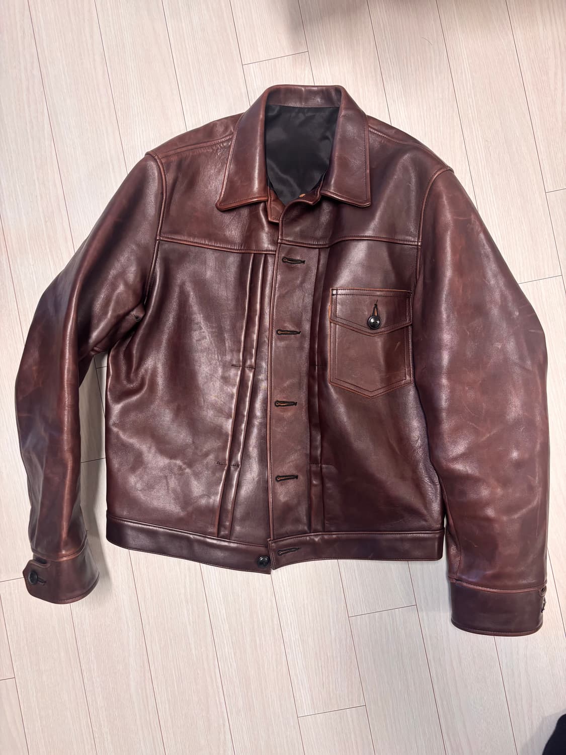 (40size) 웨어하우스 2174 트러커 말가죽자켓 상품이미지1