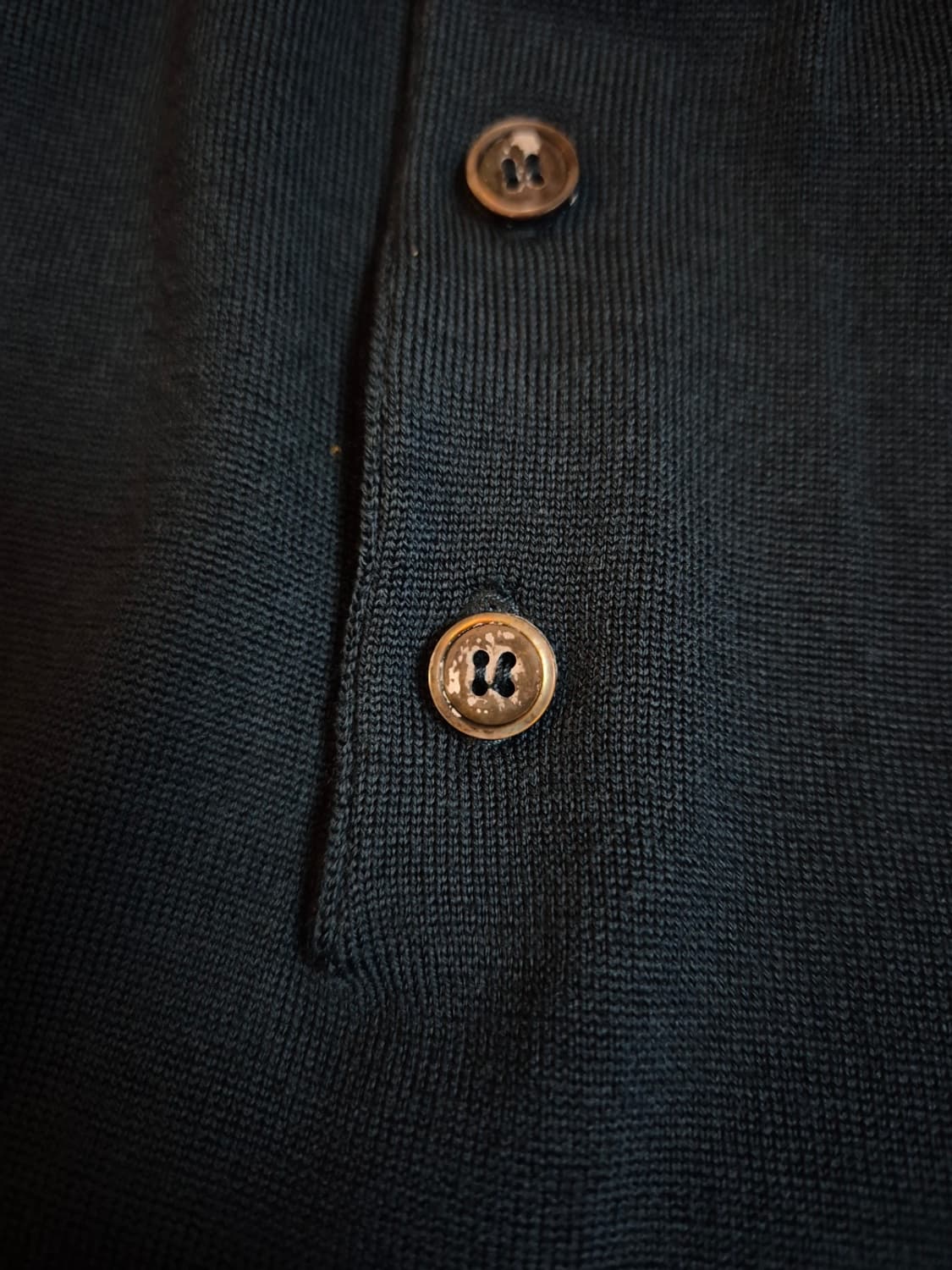 (100) 타임옴므 터콰이즈 울 카라 니트 상품이미지7