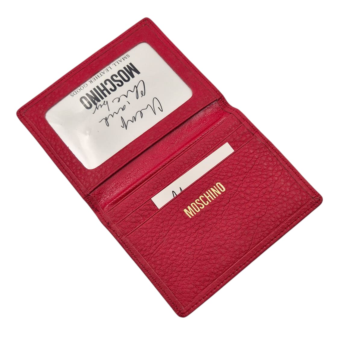 90s 이탈리아 모스키노 하트 레더 반지갑 상품이미지3