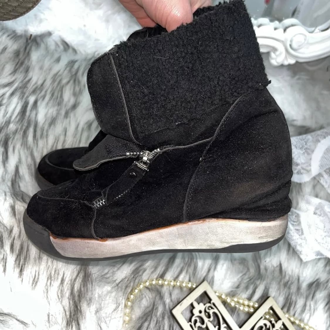 빈티지 웨지 힐인부츠 상품이미지4