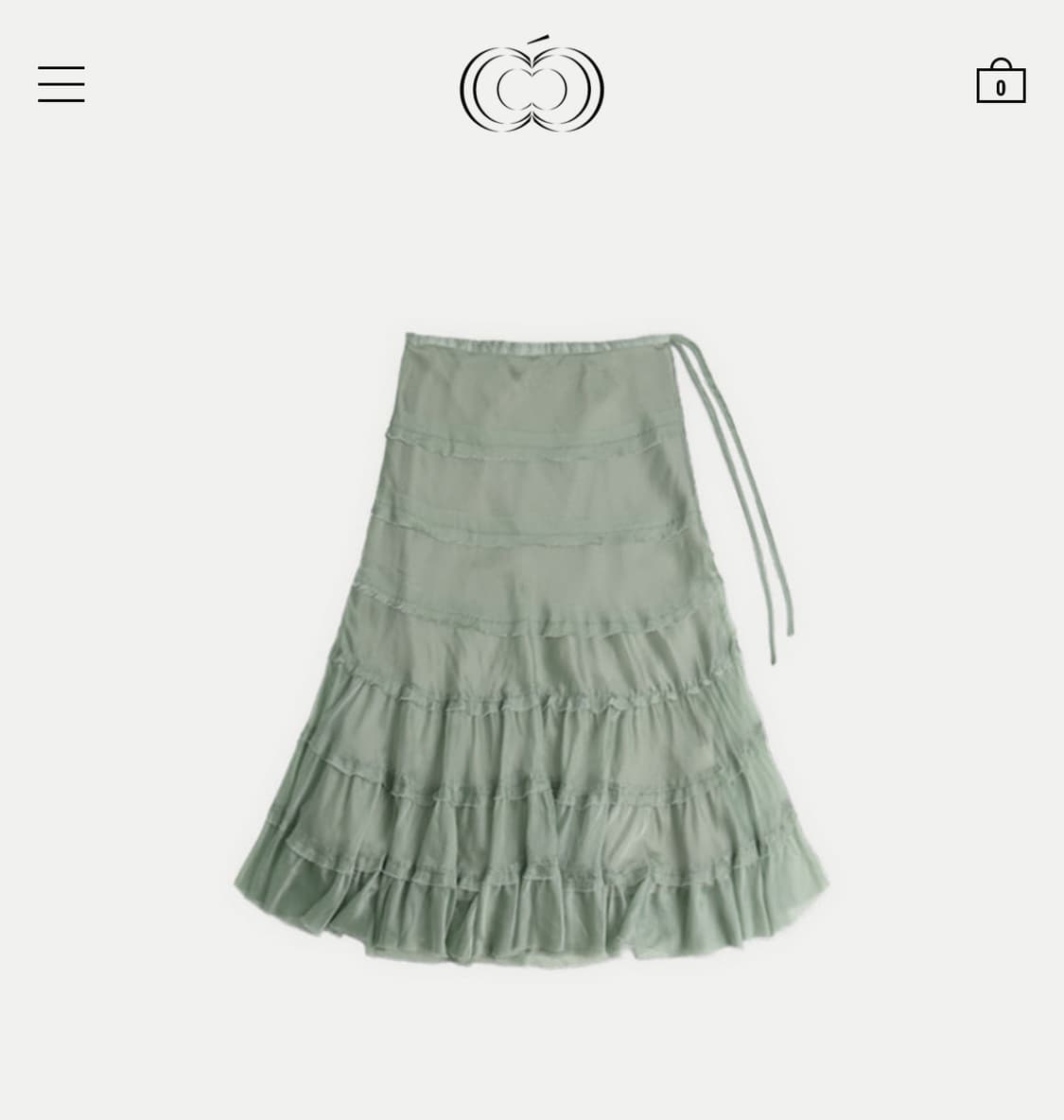콜로신스 여름 캉캉 스커트 민트  상품이미지1