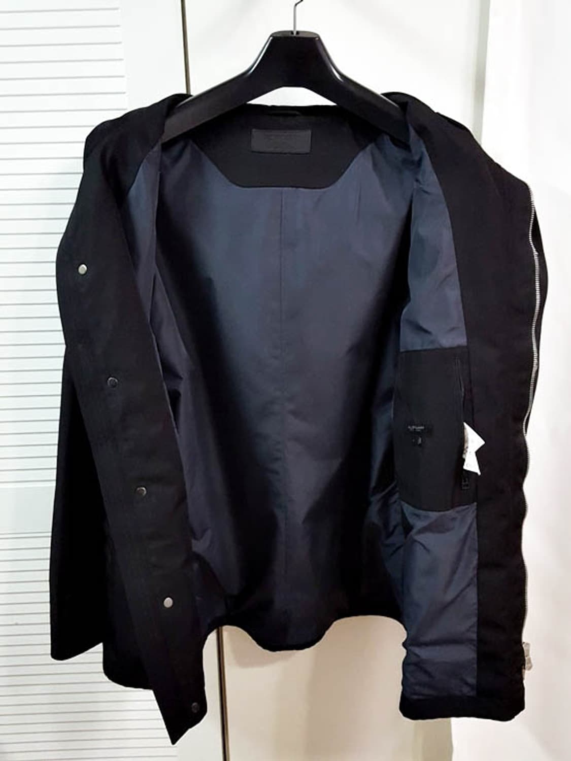 질스튜어트 남성 오버핏 쉘파카 자켓 블랙 상품이미지8