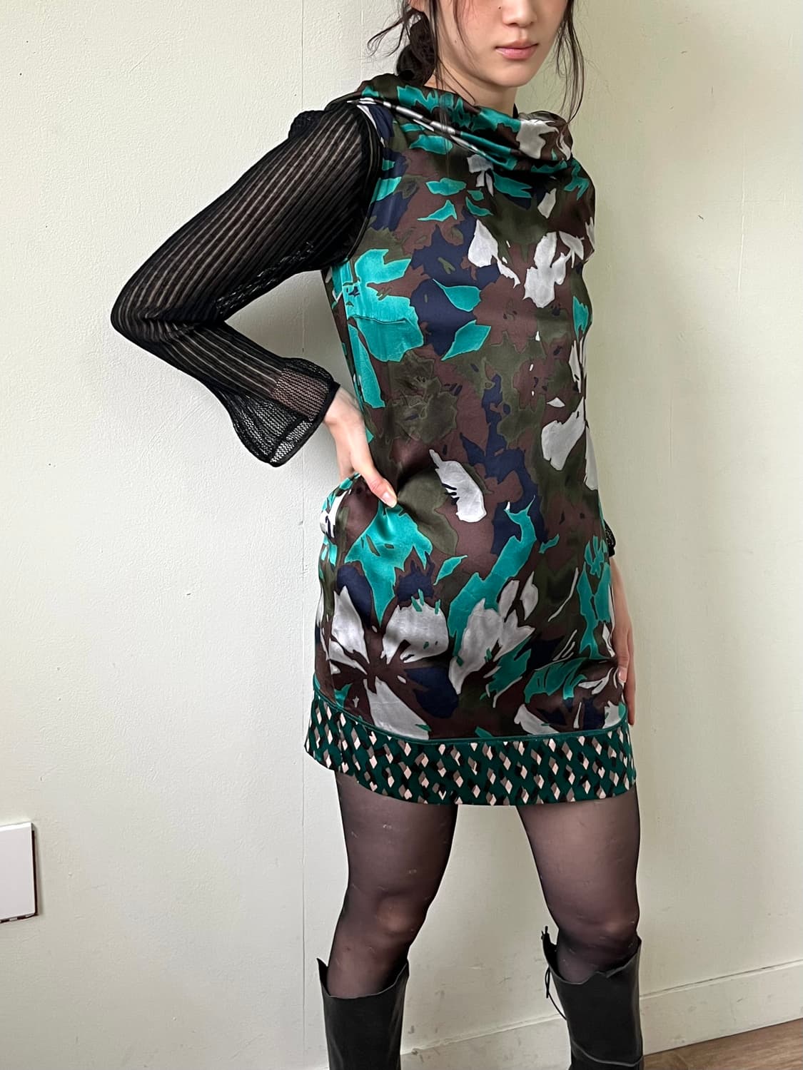 MISSONI 밀리터리 플라워 원피스 상품이미지7