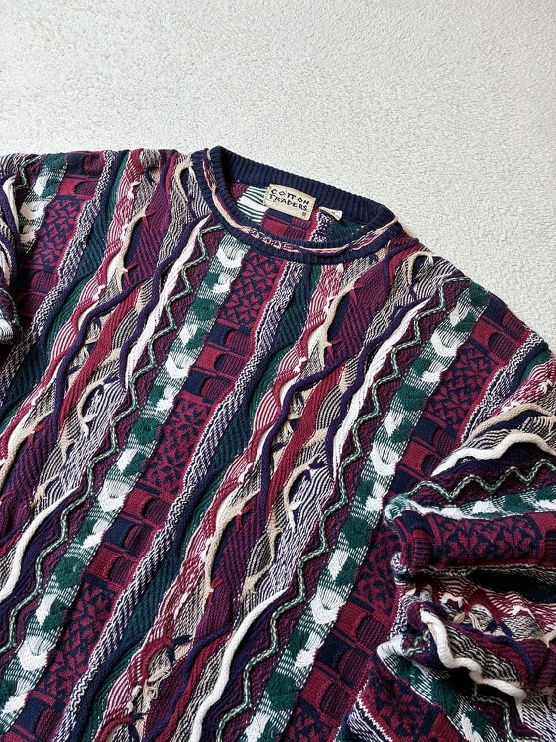 Cotton Traders 80's 3D 케이블 니트 PN7961 상품이미지2